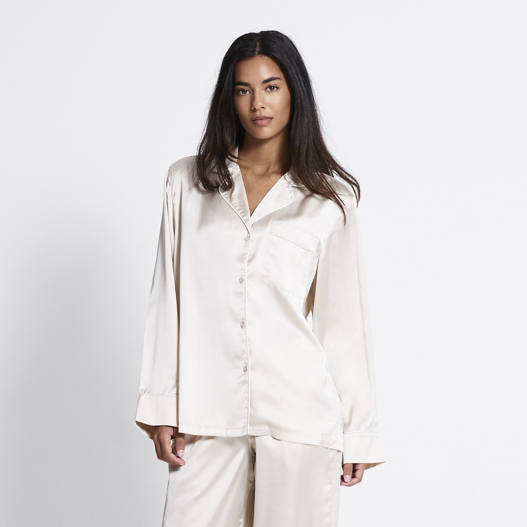 Satin pj shirt "Marina"